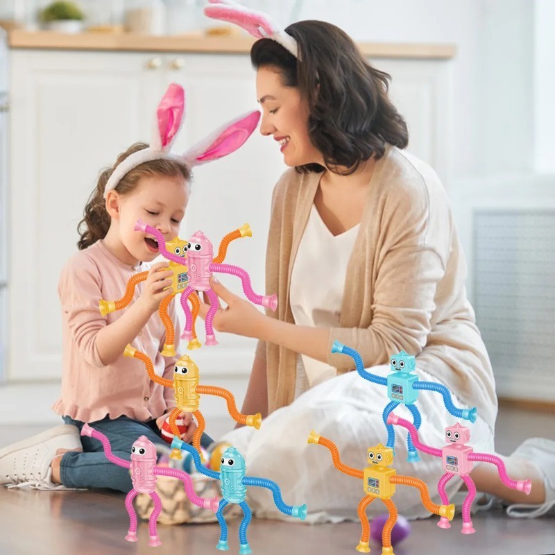 ของเล่นหุ่นยนต์ดูด รูปยีราฟ แบบยืดสไลด์ได้ ช่วยบรรเทาความเครียด สําหรับเด็กผู้ชาย - รูปที่ 3