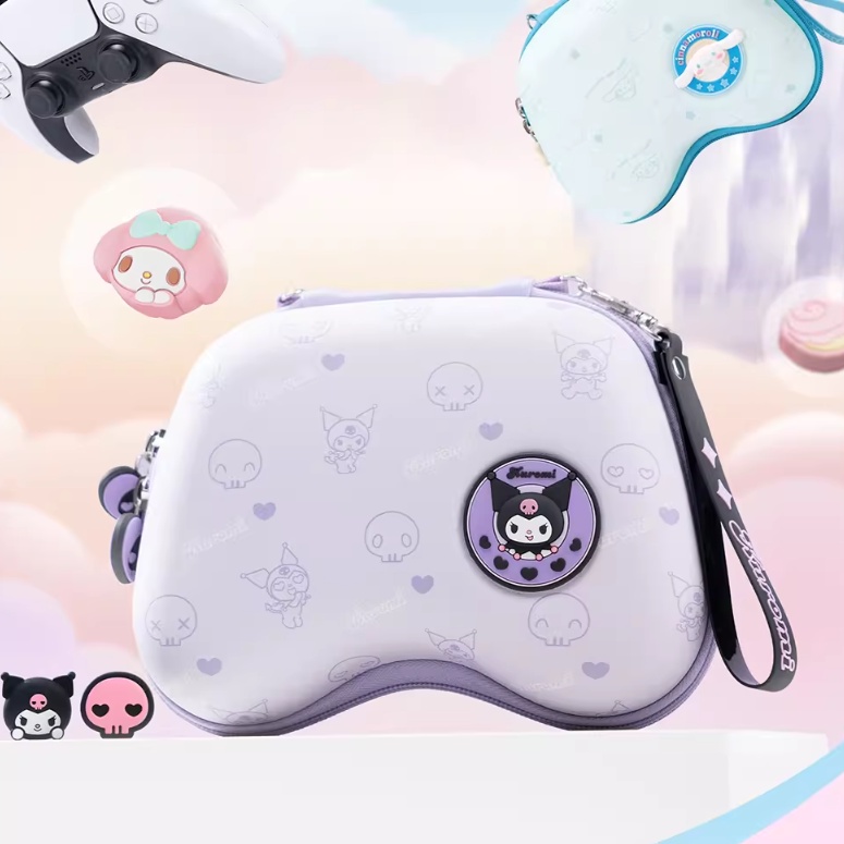 Geekshare Sanrio กระเป๋าใส่ธีมคุโรมิน่ารัก สําหรับจอย PS5 PS4 NSPRO XBOX XSX