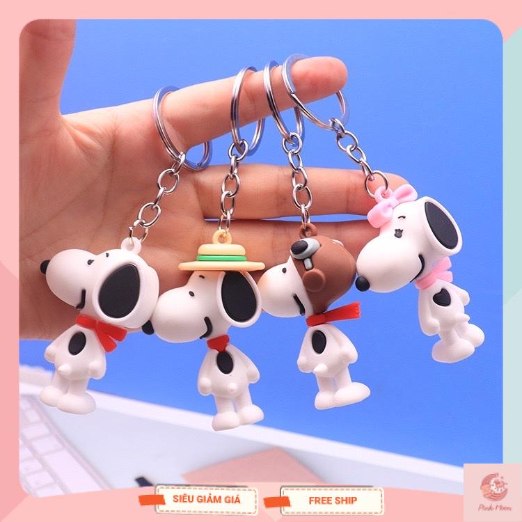 พวงกุญแจ Mini Snoopy สไตล์เกาหลีน่ารัก พวงกุญแจ Snoopy