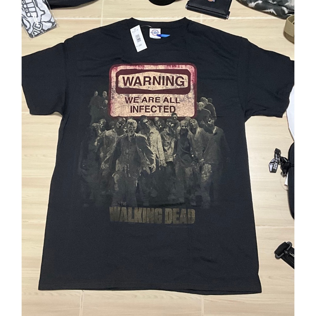 #YADIMIDI# พิมพ์ลายแฟชั่นเสื้อ The Walking Dead ลายตาเทา ของแท้มือ1 ผ้าฝ้าย 100% S-5XL 1010.3🌞