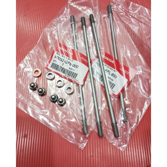 ชุดเสาเสื้อเวฟ110รุ่นคาร์บู,ไนท์110,1ชุด90201-GF6-010(4)/90442-GF6-010(3)/90443-GF6-010(1)/90031-KFL