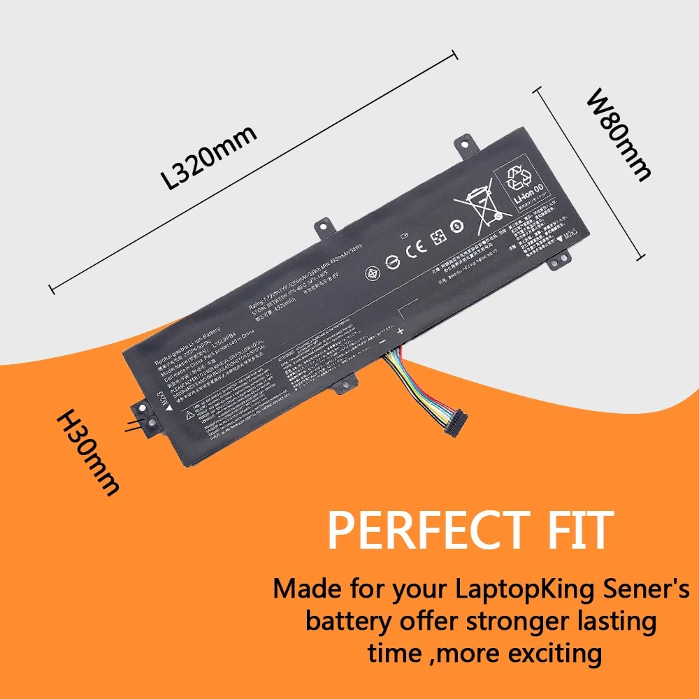 L15L2PB4 แบตเตอรี่ for Lenovo IdeaPad 510-15ISK 510-15IKB 310-15ABR 310-15IKB 310-15ISKSeries L15L2PB5 L15C2PB5 L15M2PB5