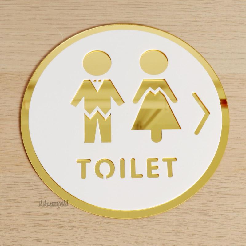 [Homyl1 ] ป ้ ายประตูห ้ องน ้ ําสติ ๊ กเกอร ์ ติดผนังสัญลักษณ ์ ป ้ ายสําหรับสํานักงานร ้ านค ้ าสถานที ่ สาธารณะโรงแรมห ้ องน ้ ํา