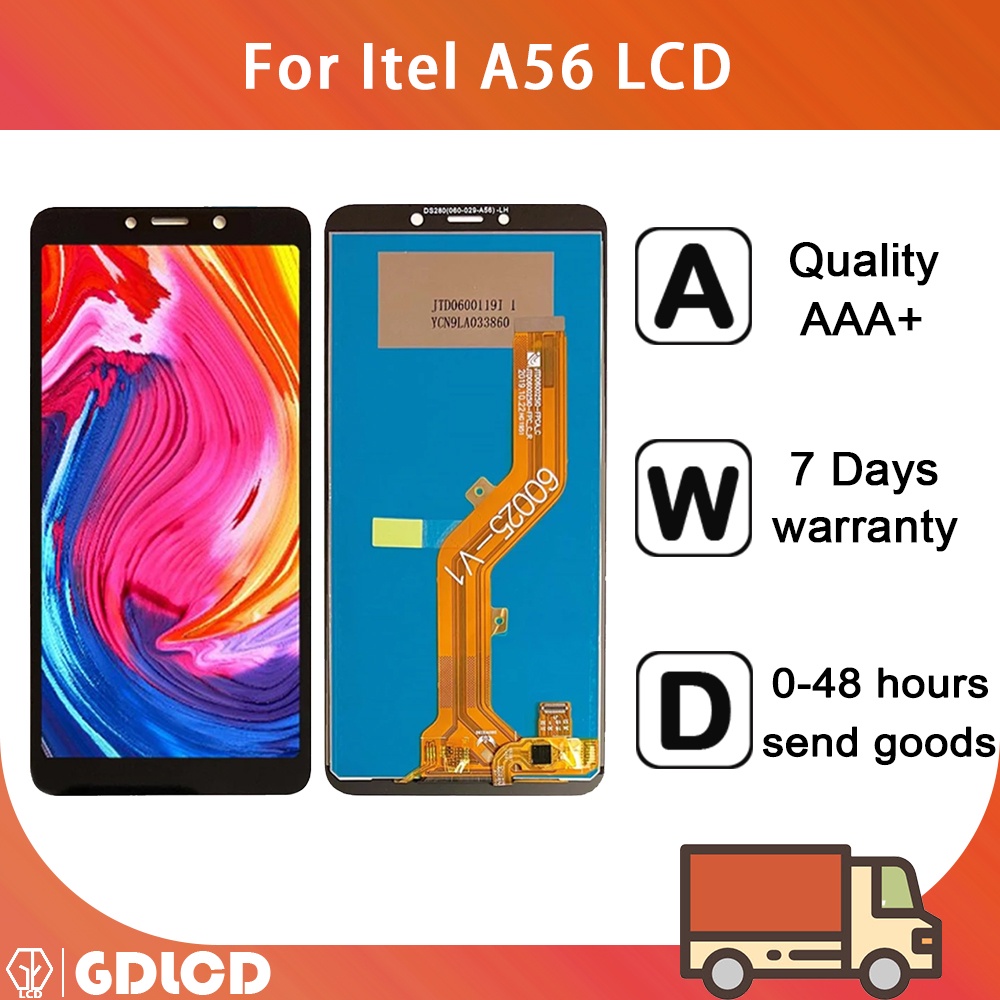 หน้าจอ Itel A56 อะไหล่หน้าจอสัมผัส Itel A56 Pro LCD แบบเปลี่ยน สําหรับ