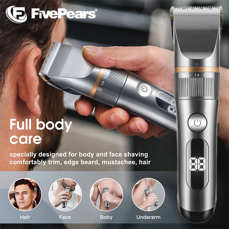 FivePears Professional Hair Clipper For Men，Beard Trimmer For Men，Men's Haircut Machine，Hair Cutting