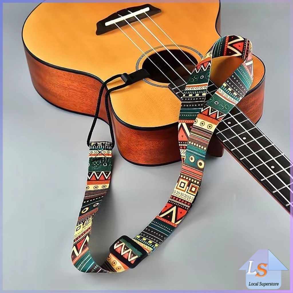 สายสะพายกีตาร์ สายสะพาย 80-135cm แข็งแรง กันน้ำ กันเหงื่อ กว้าง 5cm guitar belt