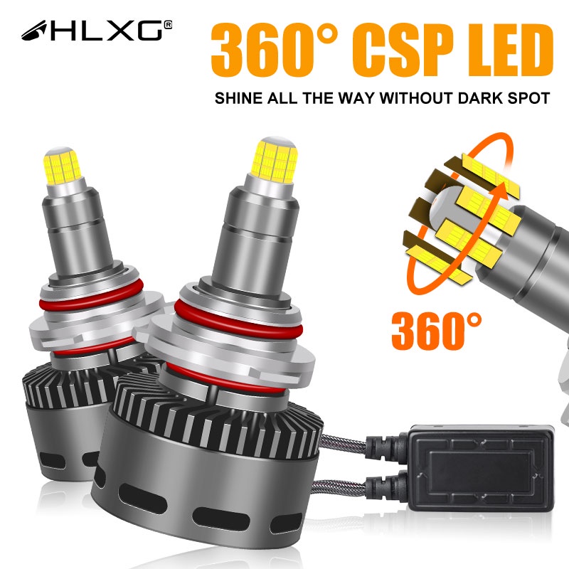 Super Power แคนบัส LED H7 H11 D2S D4S 100000LM 300W HB3 9005 HB4 9006 HIR2 9012 D2R D4R H9 H8 360°ไฟ