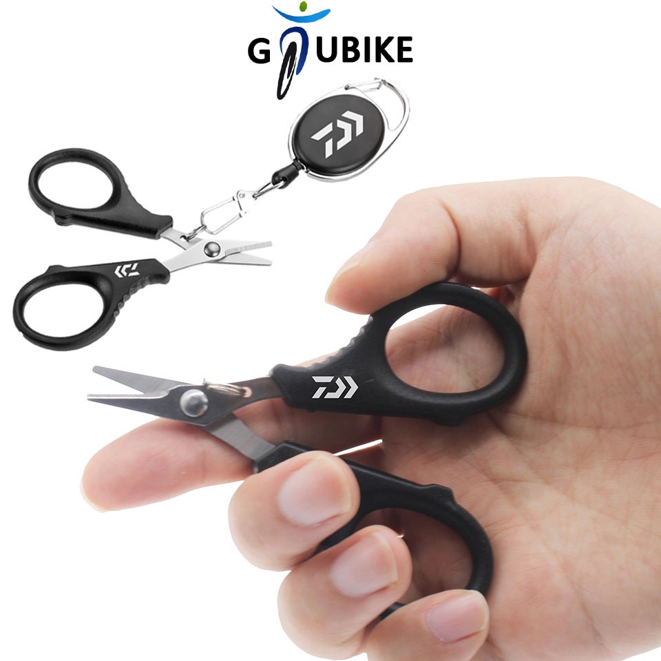 Gtubike 1 ชิ้น แบบพกพา คีมตัด สเตนเลส กรรไกรตัด Daiwa ตกปลา กรรไกร สเตนเลส PE สายถัก ตัด ชั้น ปลาคาร์พ ไพค์ เบส เครื่องมือตกปลา