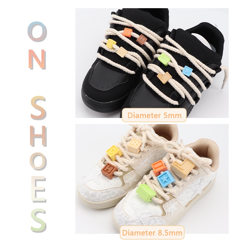 ใหม่ 1 ชิ้น Square Building Blocks Shoelaces ตกแต่งหัวเข็มขัดรองเท้า Charms สําหรับรองเท้าผ้าใบลําลองรองเท้าแตะเด็กผู้ใหญ่อุปกรณ์เสริม
