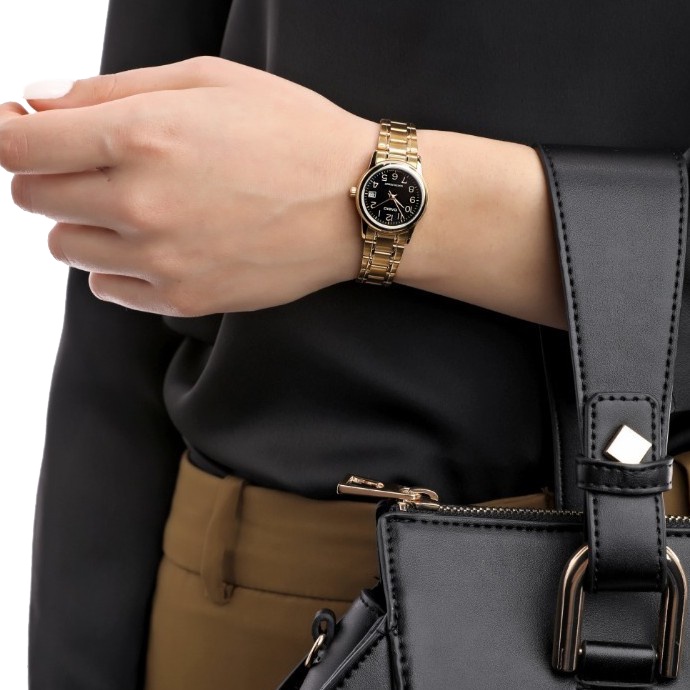 Power Watch [ประกันร้าน] Casio นาฬิกาข้อมือผู้หญิง รุ่น LTP-V002G-1BUDF-S Standard Gold