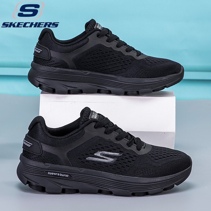 【ค่าเงิน】Skechers_ Go RUN HYPER BURST ใหม่ รองเท้าวิ่งลําลอง แบบผูกเชือก น้ําหนักเบาพิเศษ ระบายอากาศ สําหรับผู้ชาย และผู้หญิง ผู้สูงอายุ