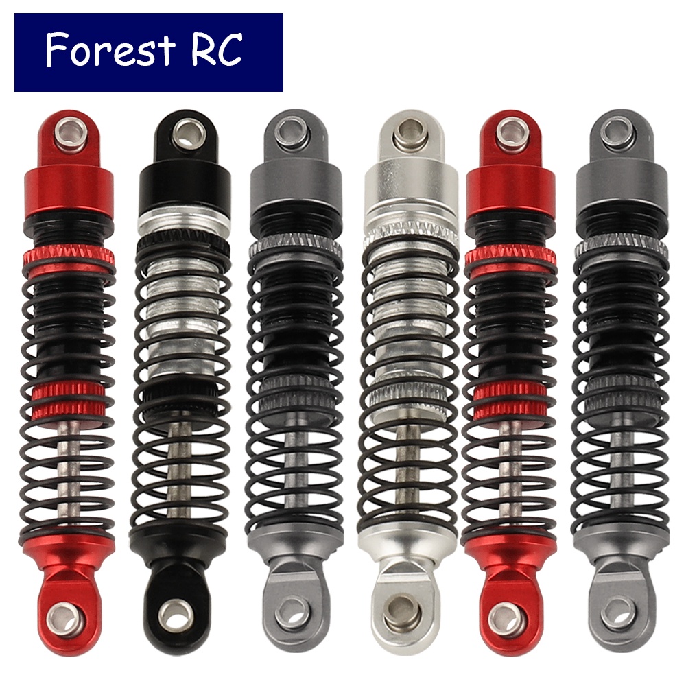 4pcs 53 มม.59 มม.65 มม.อลูมิเนียมน ้ ํามันโช ้ คอัพ Damper สําหรับ 1/18 RC Crawler TRX4M TRX-4M Bronco Defender อัพเกรดอะไหล ่