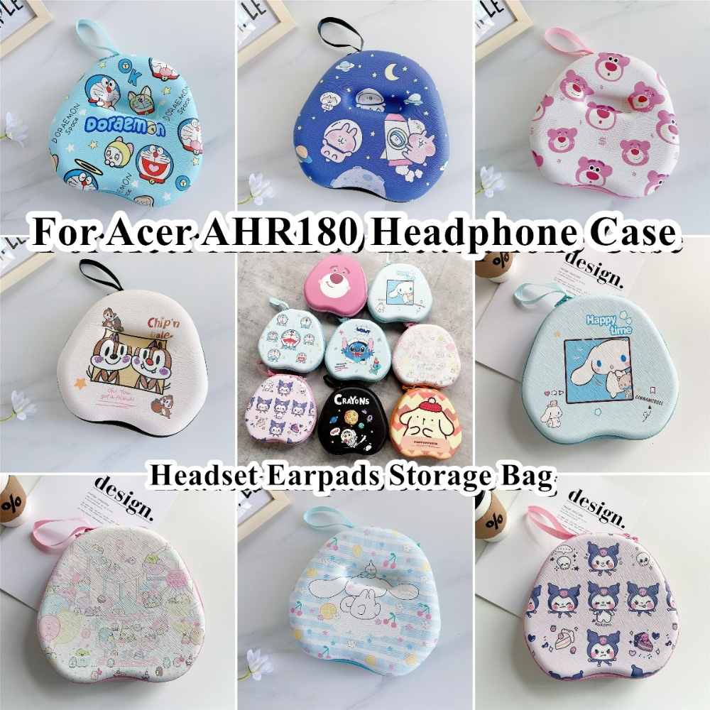 สําหรับ Acer AHR180 เคสหูฟังน่ารักการ์ตูนชุดหูฟังแผ่นรองหูฟังกระเป๋าเก็บปลอกกล่อง
