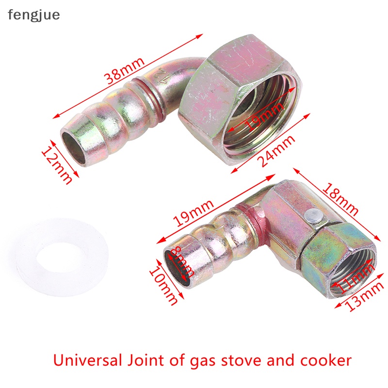 Fengjue เตาแก๊ส Universal Joint ท่อการเชื่อมต่อ ด้ายภายใน El Screw TH