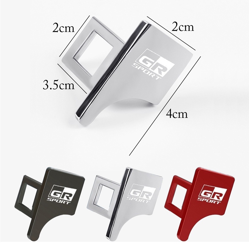 Toyota GR Sport Yaris Corolla Cross CHR Vios หัวเข็มขัดนิรภัยรถ หัวเสียบเข็มขัดนิรภัยเพื่อตัดเสียงเตือนที่เสียบเบลหลอก - รูปที่ 4