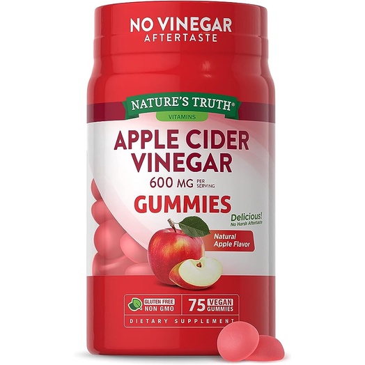 Nature’s Truth Apple Cider Vinegar 600 mg. Gummies (75กัมมี่) กัมมี่แอปเปิ้ลไซเดอร์