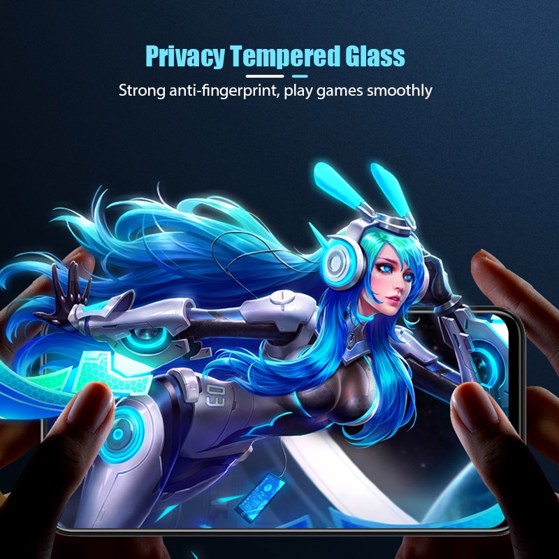 ฟิล์มกระจกนิรภัยกันรอยหน้าจอ 3D กันแอบส่อง สําหรับ Xiaomi Black Shark 4 5 Pro RS - รูปที่ 5