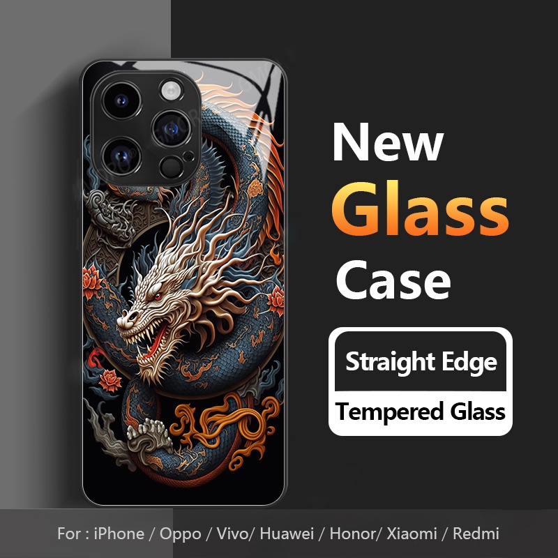 ใหม่ เคสโทรศัพท์มือถือ ลายมังกร สําหรับ OPPO A98 Reno 8Z 7Z 8T 6Z 5Z 2Z 2F 9 8 7 6 5 7SE 4SE 10 Pro Plus Pro+ A93S A78 A53 2022 A11S A11X A9 A5 2020 A9X K9 K9s ฝาครอบ F11 R17