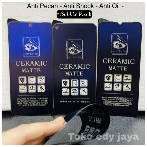 ANTI-SCRATCH CERAMIC MATTE ANTI-BLUE SAMSUNG GALAXY A01 CORE M01 CORE