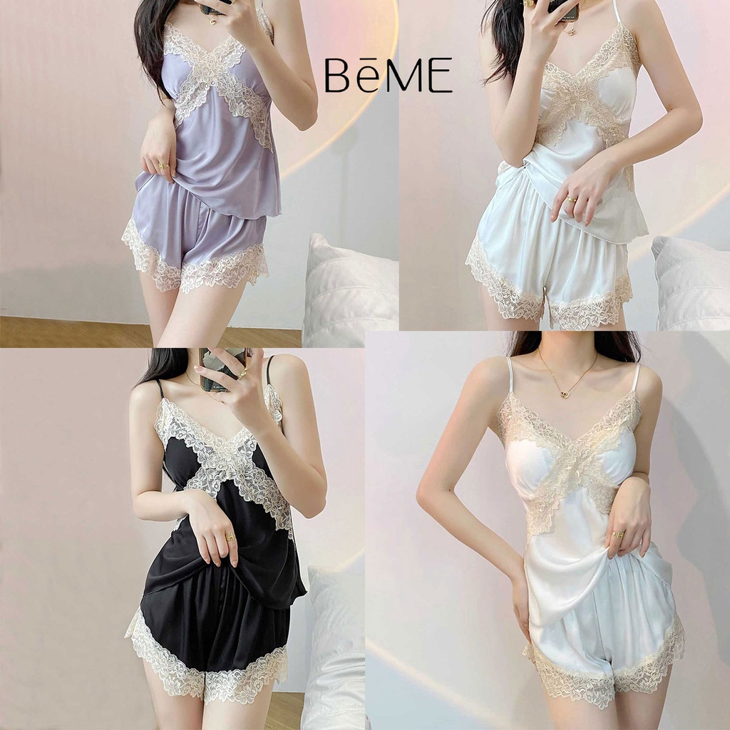 สำหรับสตรี Women's pajamasชุดนอนเเฟชั่นสองชิ้น