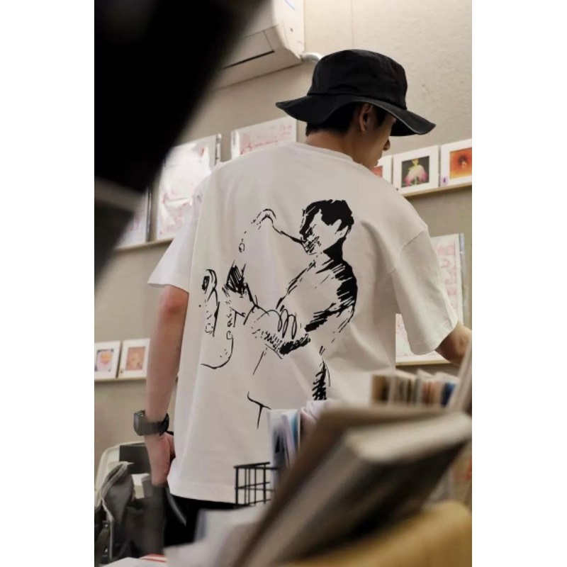 อ่อนนุ่ม 6 🛑 เสื้อยืด CMA อก 44-46" ทรง Oversize ผ้าคอตตอน 100%