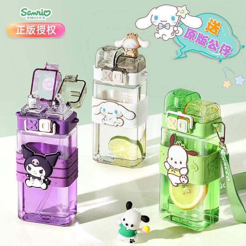 ขวดน้ําดื่ม ขนาดใหญ่ จุของได้เยอะ แบบพกพา ลาย Sanrio Cinnamon Dog เหมาะกับโรงเรียน สําหรับเด็กผู้หญิง