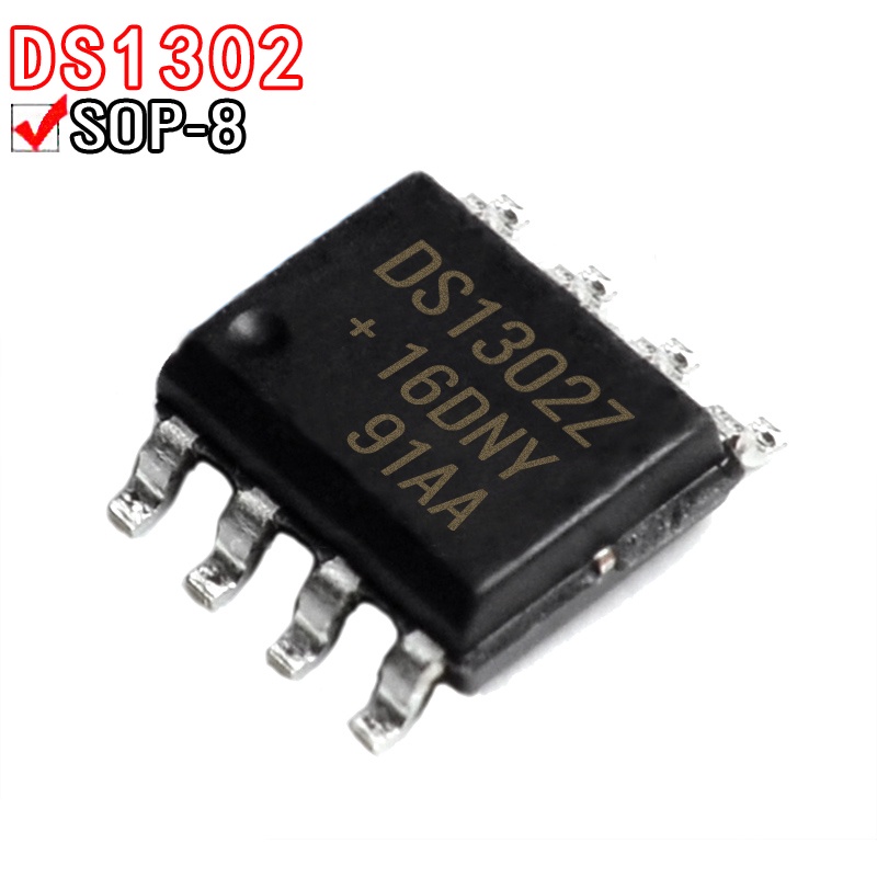 10PCS DS1302 DS1302Z DS1302ZN SOP-8 ชิปนาฬิกาแบบเรียลไทม์ IC