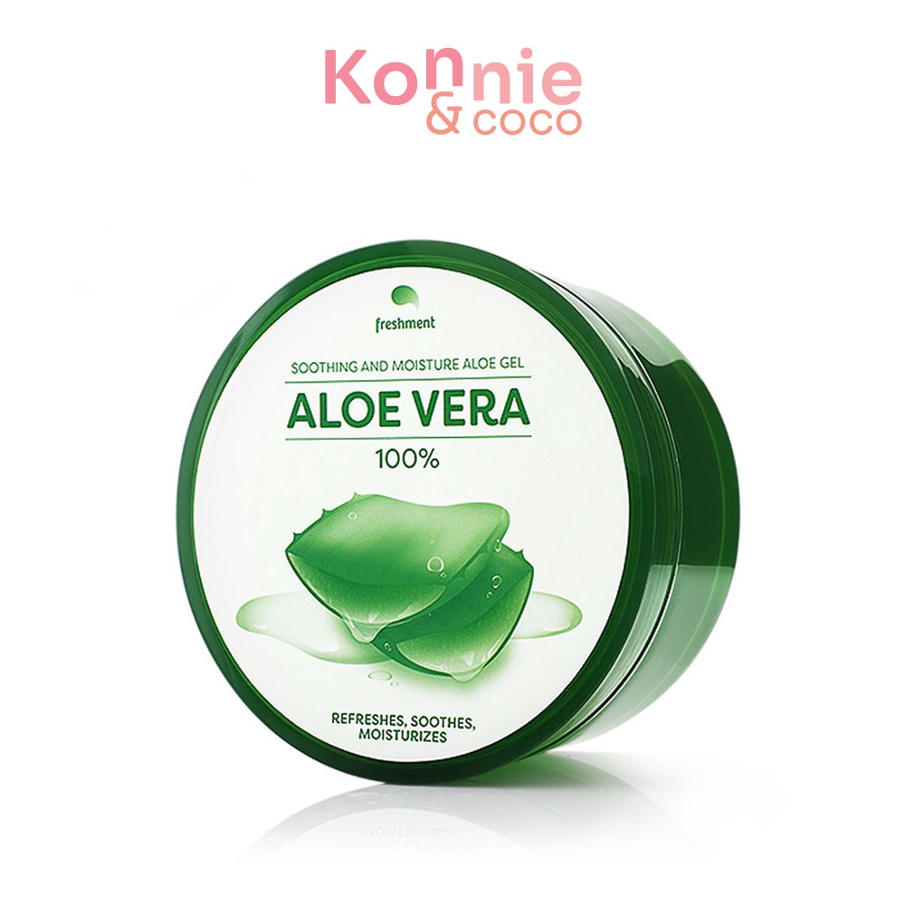 Freshment Soothing And Moisture Aloe Gel 300ml เฟรชเม้นท์ เจลบำรุงผิวว่านหางจระเข้.