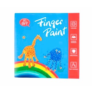 HOUSE&HOME BK23 Buku Mainan Edukasi Anak Finger Hand Painting Book Montessori Melukis Dengan Cat Warna
