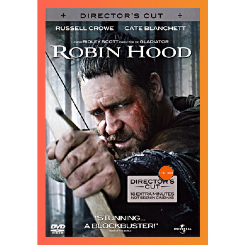 ใหม่ หนังแผ่น DVD Robin Hood จอมโจรกู้แผ่นดินเดือด หนังใหม่ ดีวีดี TunJai