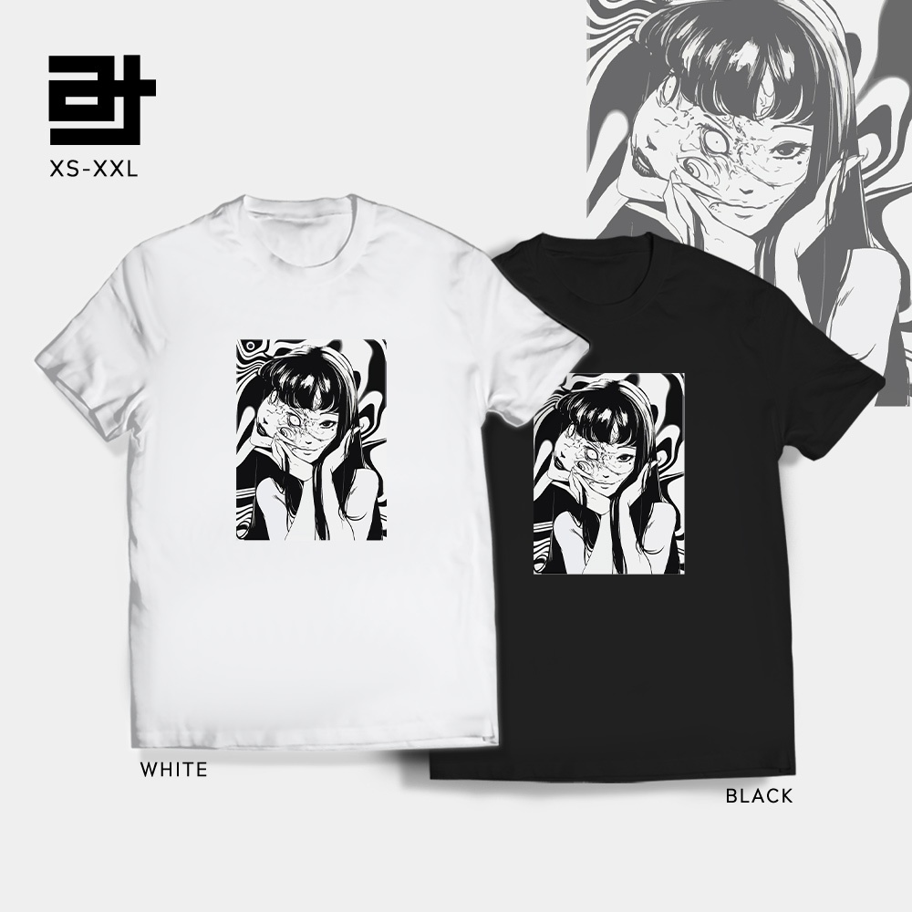 เสือยืดผู้ชาย - AvidiTee AT Tomie มังงะ Junji Ito v14 เสื้อ Unisex สําหรับผู้ชายและผู้หญิงS-5XL