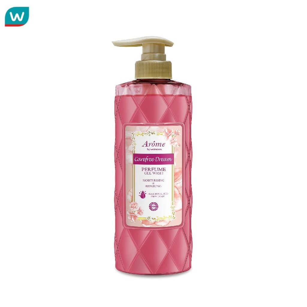 Arome by Watsons อะโรมิ บาย วัตสัน แคร์ฟรี ดรีม เพอร์ฟูม เจล วอช มอยส์เจอไรซิ่ง แอนด์ รีแพร์ริ่ง 400มล