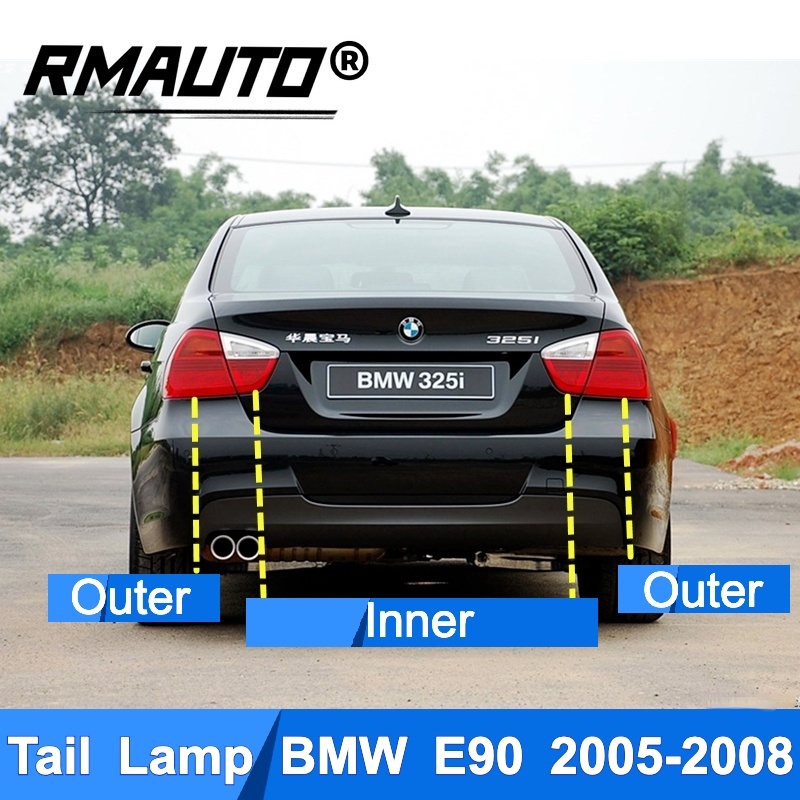 Rmauto ไฟท้ายรถยนต์ LED สําหรับ BMW E90 3 Series 2005-2008 2009-2012