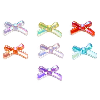 St. kunkka 10 ชิ้น 19.5 * 33 มม.อะคริลิคยาว AB โบว์สีสันสดใสสําหรับ DIY สร้อยคอสร้อยข้อมือทํา