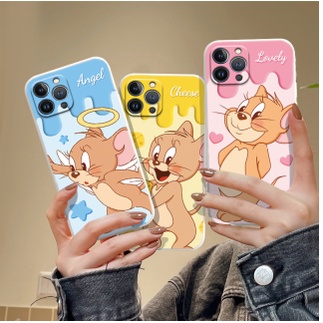 เคสโทรศัพท์มือถือ TPU ขอบตรง ลาย Jerry น่ารัก สําหรับ Huawei Nova 3i Nova 5T Nova 6 SE Nova 7i Nova 