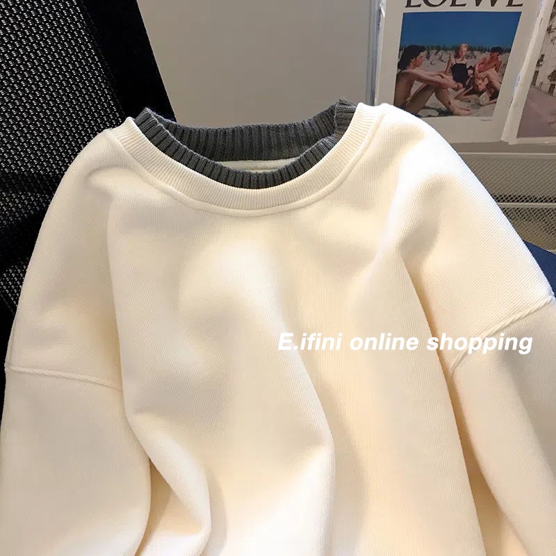 E.ifini เสื้อกันหนาว เสื้อฮู้ด ทนทาน ทันสมัย ทันสมัย fashionable WWY23C0BHB 50Z231214