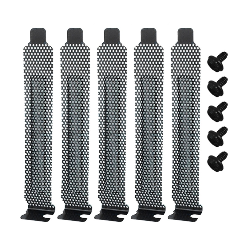 (ส่วนลดสูง) ongrounda.ph 5 ชิ้น PC Case PCI Expansion Slot ฝาครอบแผ่นด้านหลังกรองฝุ่น Hard Steel Bla