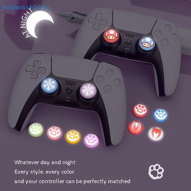 Adhyu ฝาครอบจอยเกม แบบซิลิโคน เรืองแสง สําหรับ PS5 PS4 Xbox