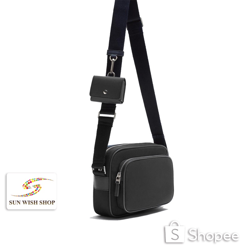 SUNWISH SWS-Ja42 2024 ใหม่ กระเป๋าสะพายไหล่ ทรงกล่องเล็ก พร้อมพวงกุญแจ แฟชั่นเกาหลี สําหรับผู้ชาย และผู้หญิง