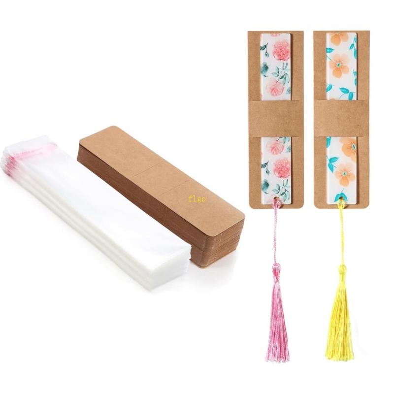 Flgo ชุดปลอกที่คั่นหนังสือ เรซิน 100 ชิ้น สําหรับงานฝีมือ DIY