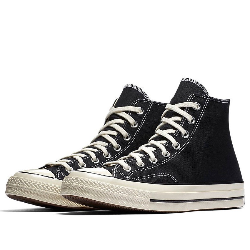 Converse All Star 70 hi (Classic Repro) Black สีดำ รองเท้า คอนเวิร์ส แท้ รีโปร หุ้มข้อรองเท้าผ้าใบผ