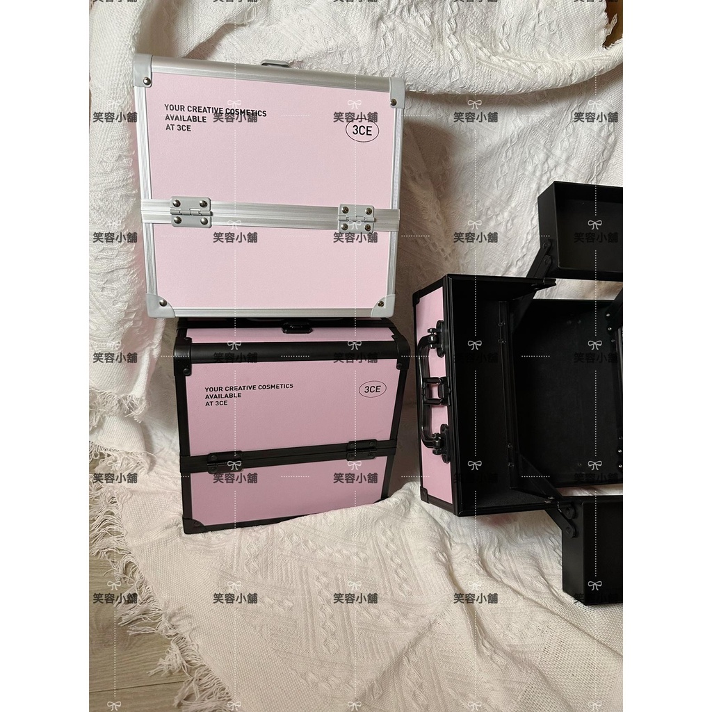 คลังสินค้าพร้อม 3ce เคสเครื่องสําอางสองชั้นเกรดมืออาชีพ 3ce Double Eleven Event เคสเครื่องสําอาง 3ce