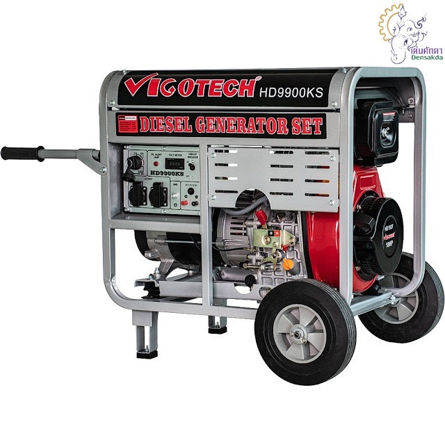 [ราคาถูก]🔩 VIGOTECH เครื่องปั่นไฟดีเซล 7,000 วัตต์ (HD9900KS)