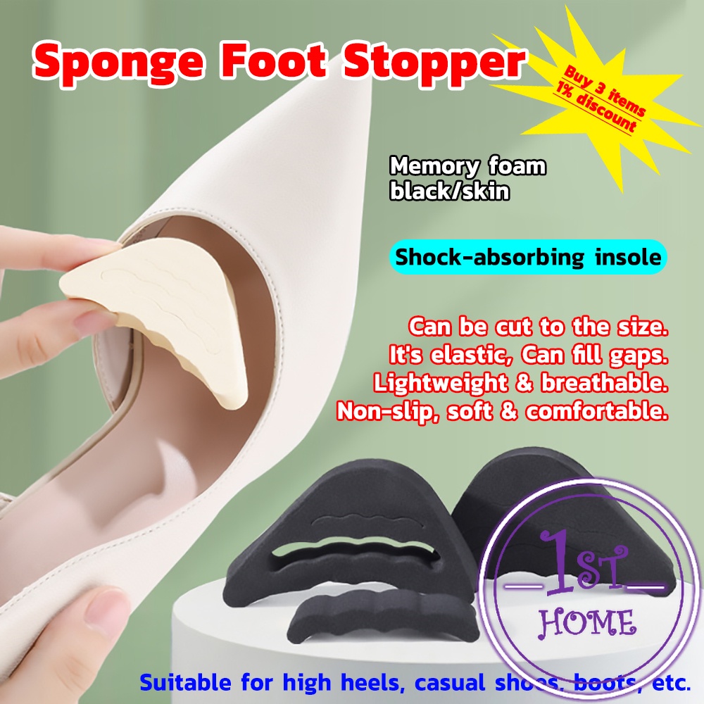 ฟองน้ำกันหลวม สามารถปรับขนาดได้ เกรด A ไม่ยุบ แพ็ค1คู่ ไม่ย้วย pad for shoe size adjustmen