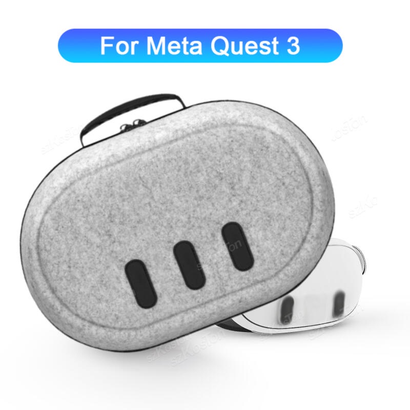 กระเป๋าเคส EVA แบบแข็ง พร้อมตาข่าย สําหรับหูฟัง Meta Quest 3 VR Meta Quest3 VR
