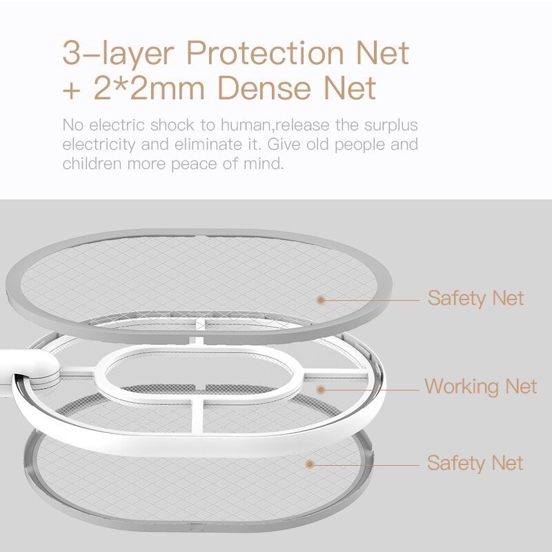 ไม่มียุง ถูกที่สุด!!! ไม้ตียุง ไม้ตียุงไฟฟ้า ไฟแรง ชาร์จผ่านสาย USB YAGE YG-D006