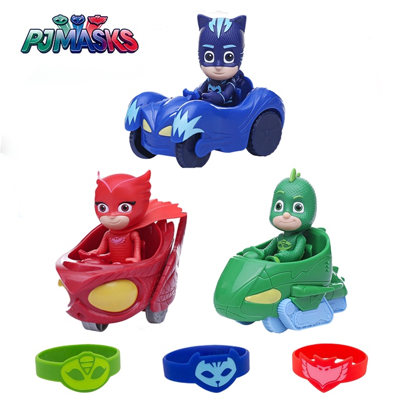 โมเดลรถยนต์ PJ Masks Catboy Owlette Gekko ขนาด 4 ซม. ของเล่นสําหรับเด็ก ของขวัญวันเกิด