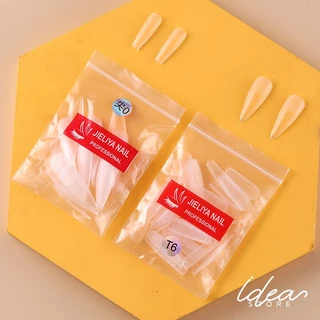 เล็บปลอม PVC แยกเบอร์ JIELIYA ( แยกไซส์ 0-9 ) 50 ชิ้น/ถุง เกรดอย่างดี มีความยืดหยุ่นสูง ไม่แตกหักง่าย พร้อมส่ง!