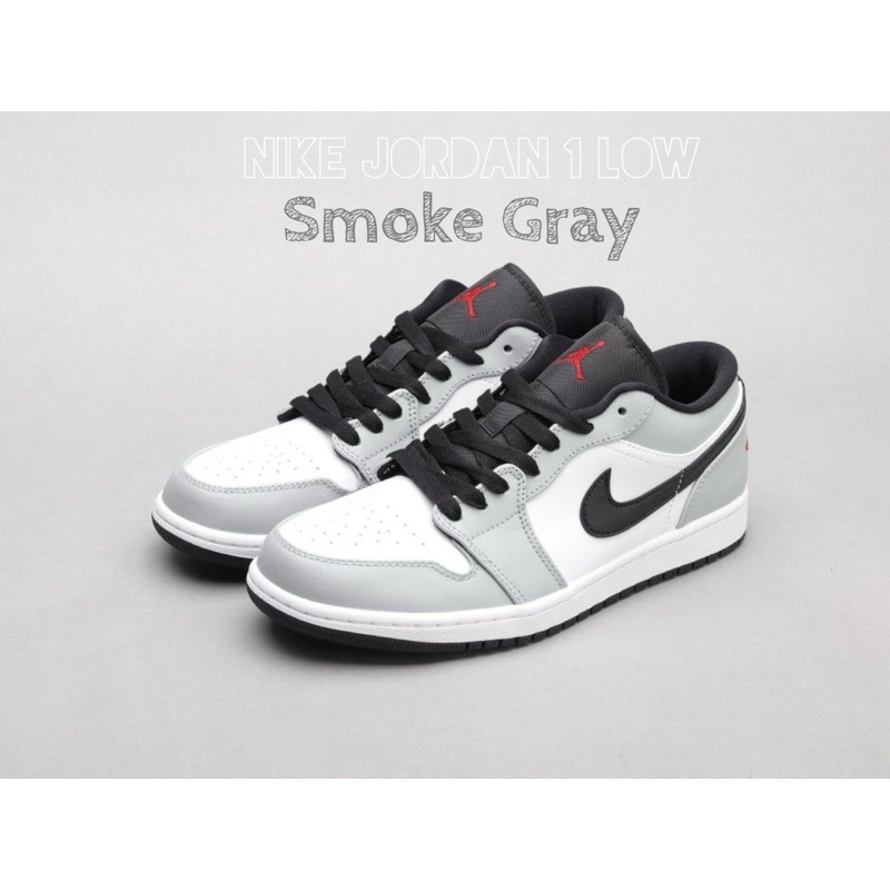 Nike Jordan 1 Low Smoke Grey ของแท้100% รองเท้า Nike พร้อมส่ง