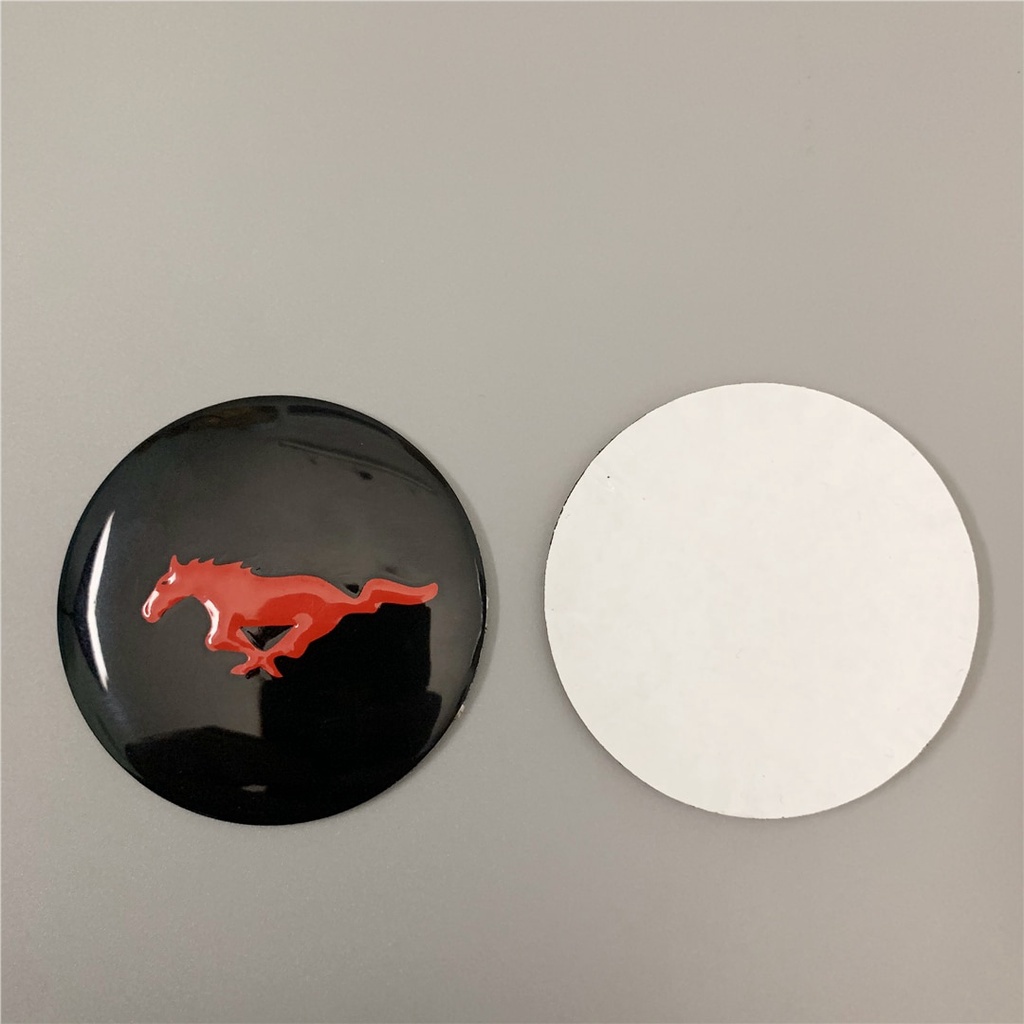 สติกเกอร์ตราสัญลักษณ์ 56 มม. 65 มม. 4 ชิ้น สําหรับ Ferrari Mustang ราคา ถูกที่สุด ดีลบีเคเค แกลเลอรีภาพที่ 6